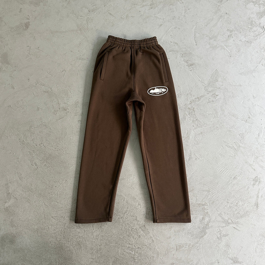 Corteiz Island Puff Print Zip Set - Brown Ironleague