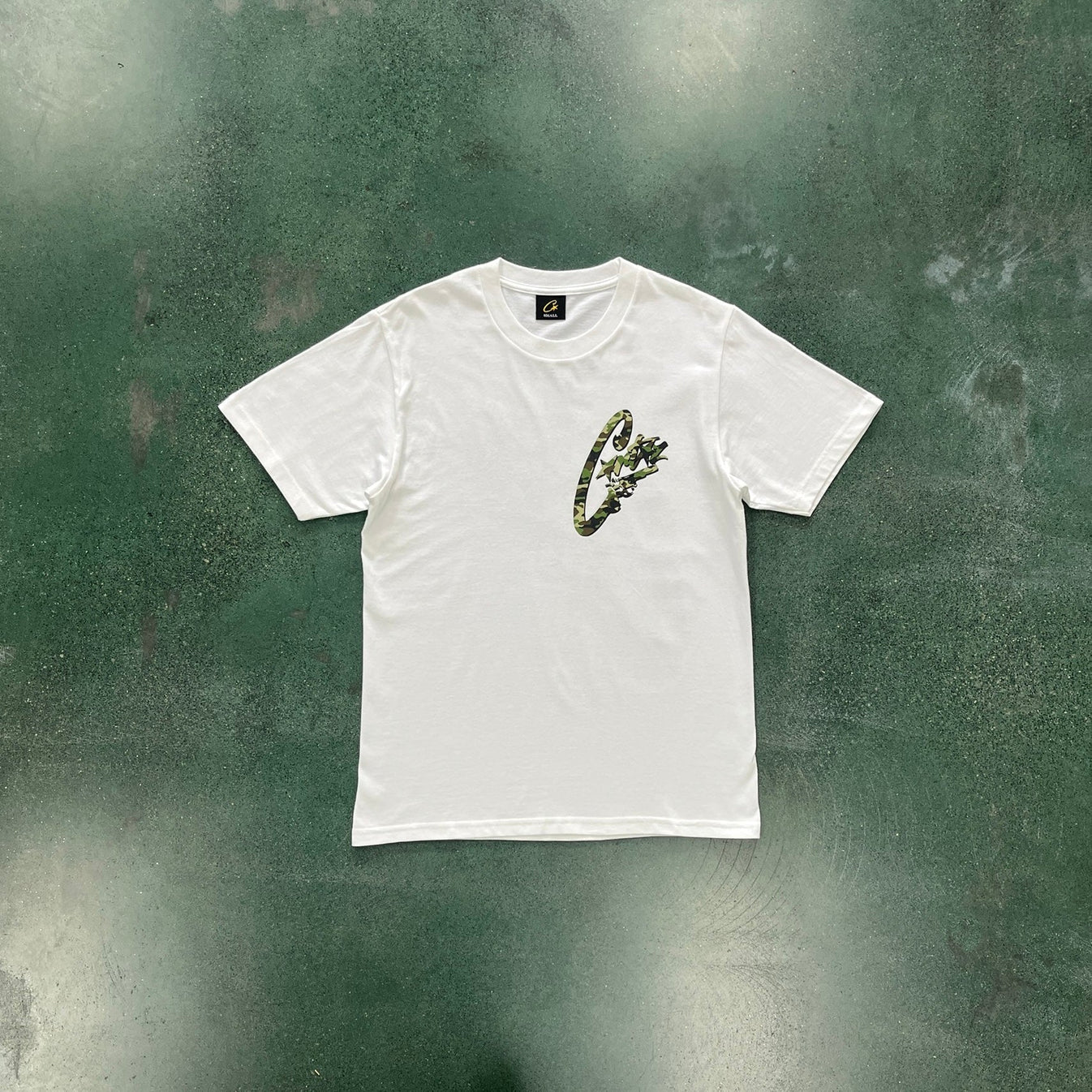 Corteiz Camo Gunslinger T-Shirt - Black/White Ironleague