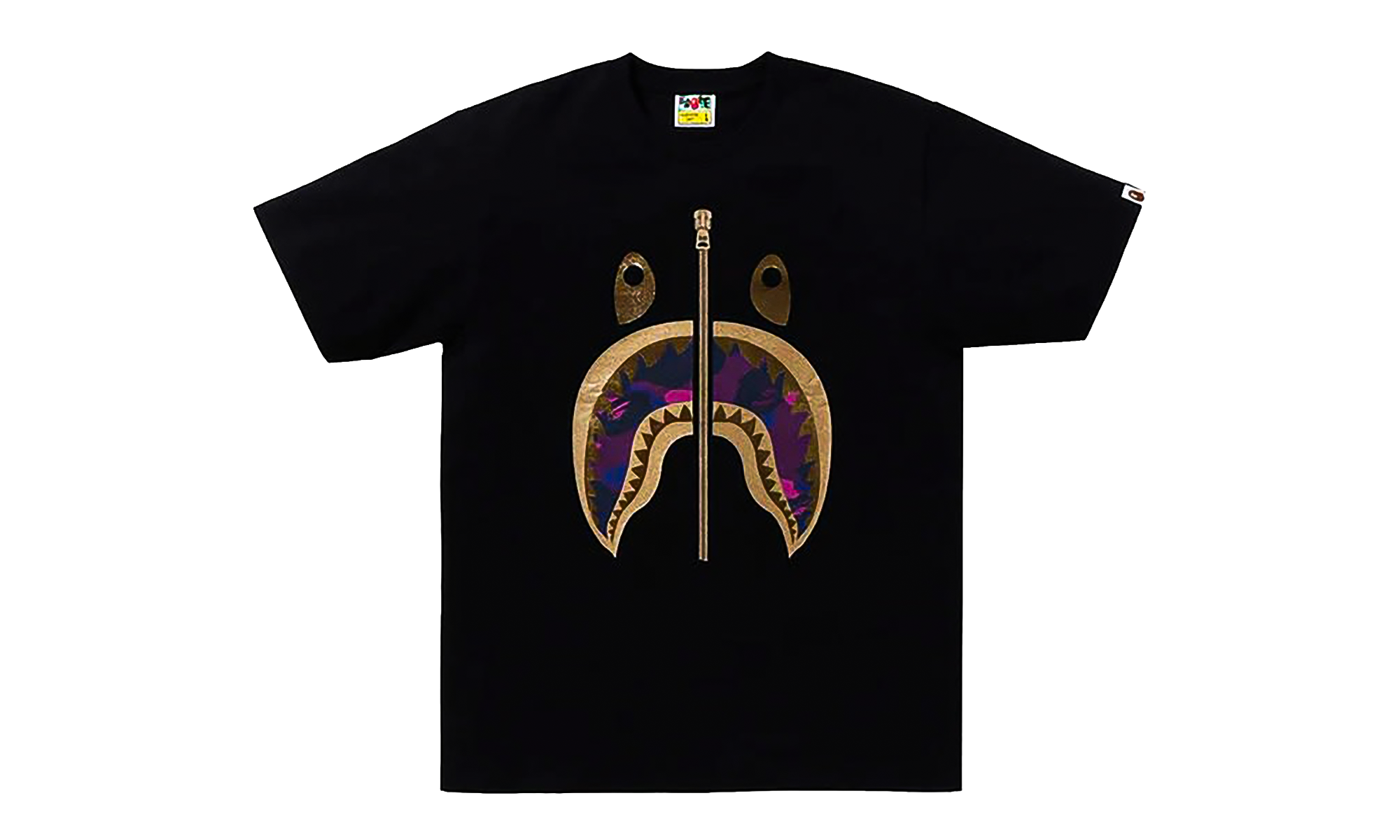 BAPE Color Camo Shark T-Shirt (SS24) Black / Purple PSTC138I