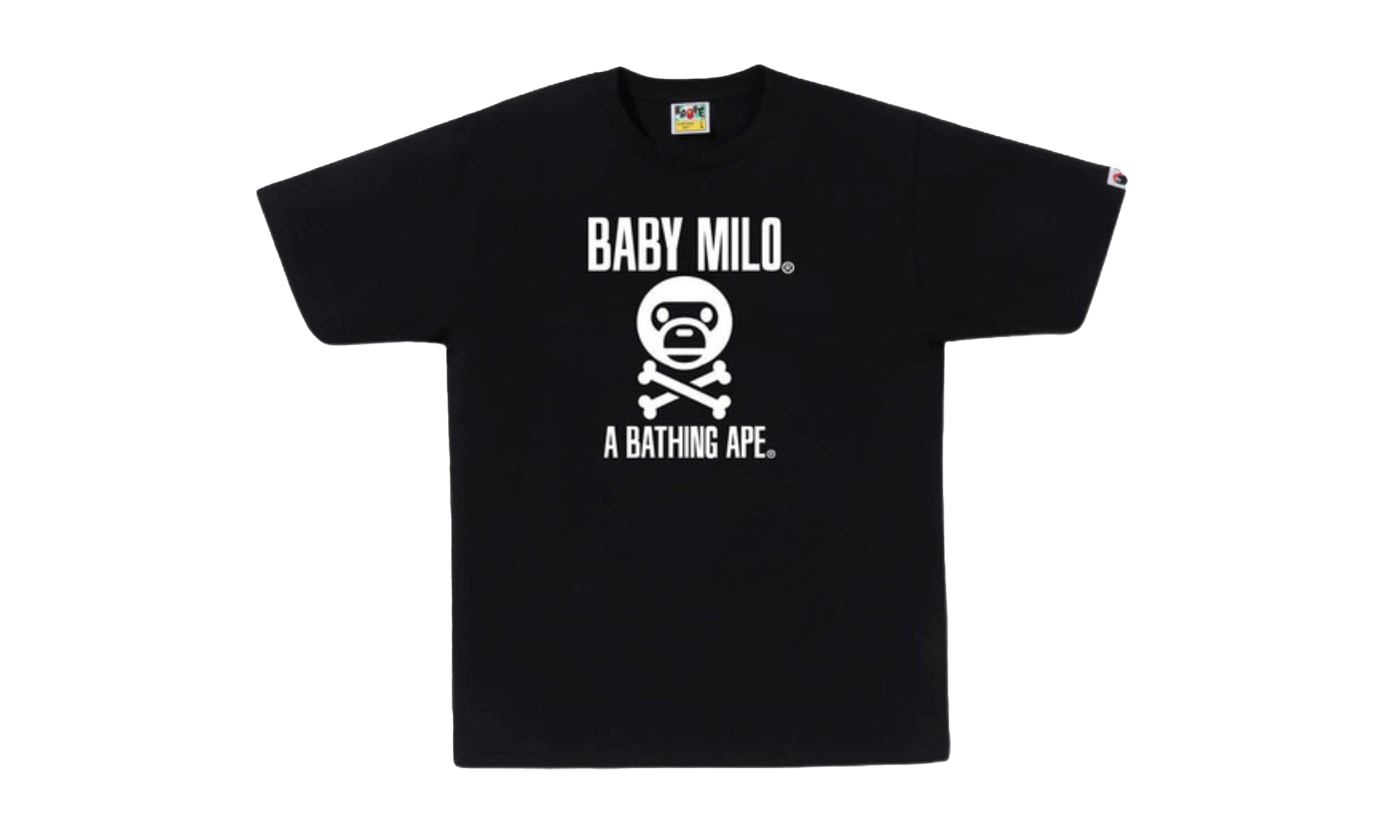 BAPE Baby Milo Crossbone Tee Mens Style : Bape-bmcbt BLACK BAPE BMCBT