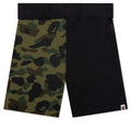 A BATHING APE 1st Camo Back Shark Sweat Shorts - Green