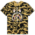 A BATHING APE 1st Camo Shark Tee - Yellow