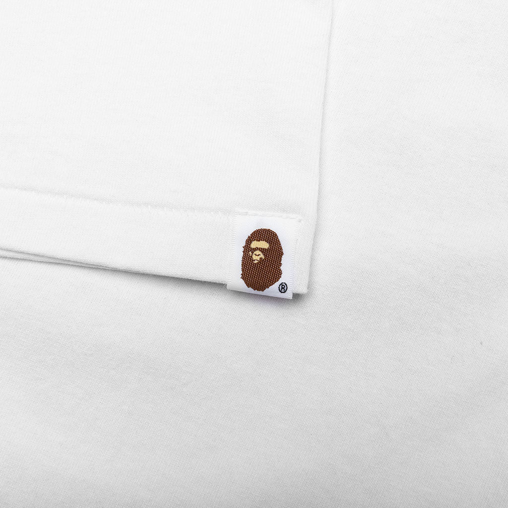 A BATHING APE Bape Check By Bathing Ape Tee  - White