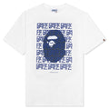 A BATHING APE Bape Logo Monogram Tee - White