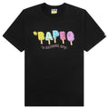 A BATHING APE Bape Popsicle Tee  - Black