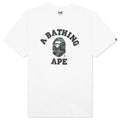 A BATHING APE Bape Thermography College Tee - White