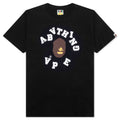 A BATHING APE Broken College Tee - Black