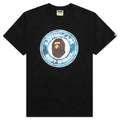 A BATHING APE Honeycomb Camo Busy Works Tee - Black/Blue