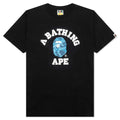 A BATHING APE Honeycomb Camo College Tee - Black/Blue