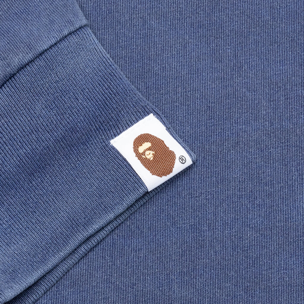 A BATHING APE Overdye College L/S Tee - Navy