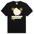 A BATHING APE Valentine Chocolate Baby Milo Tee - Black