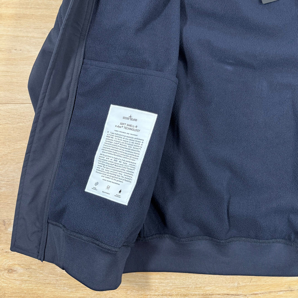 Stone Island Soft Shell-R Jacket in Navy Ironleague