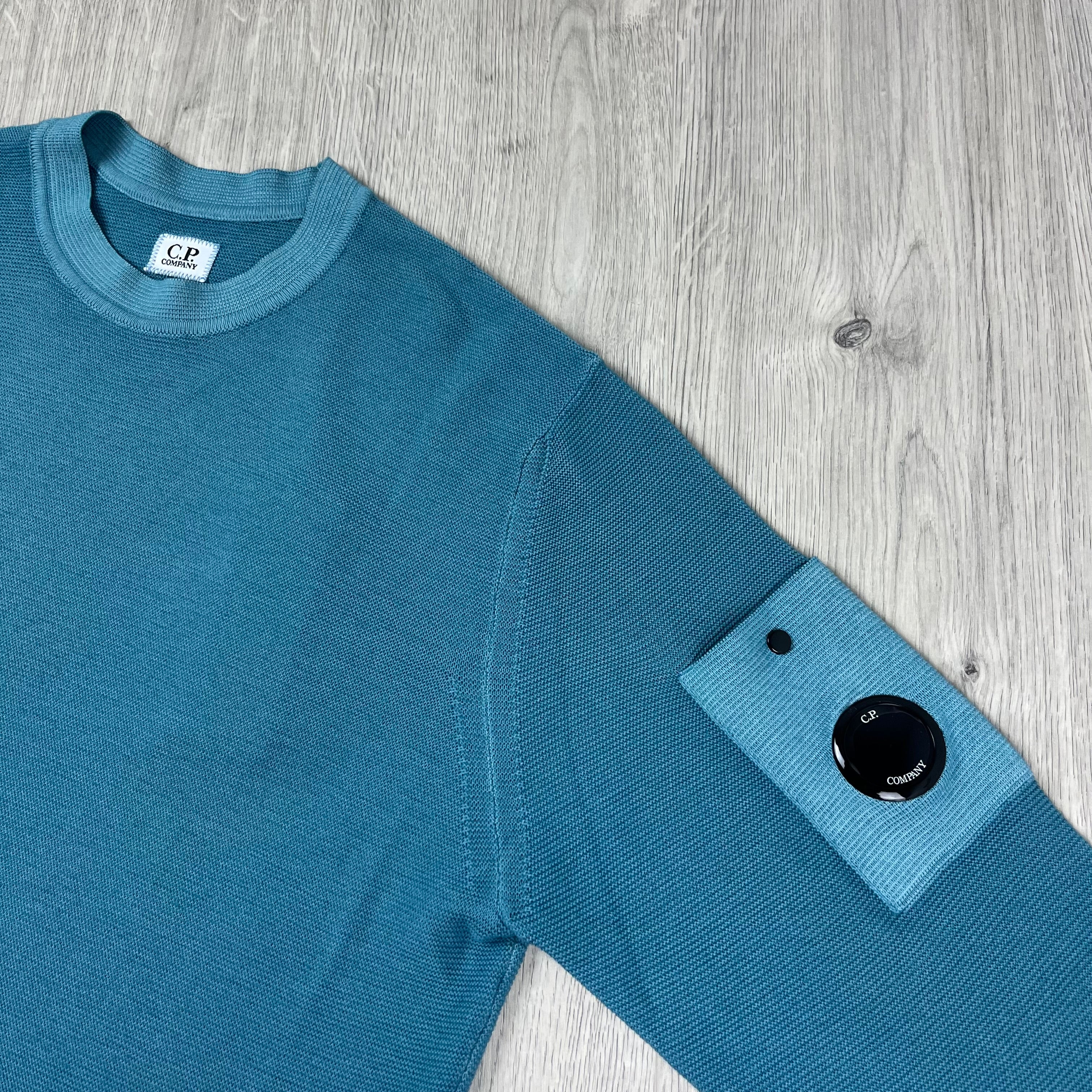 CP Company Knit Sweatshirt - Aegean Blue Ironleague