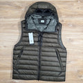 CP Company DD Shell Goggle Down Vest in Grape Leaf Ironleague