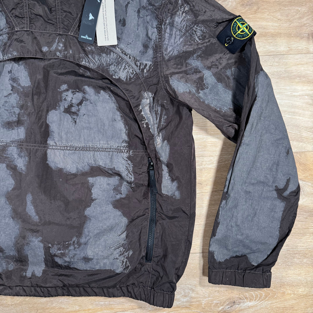 Stone Island Hand Painted Camo Nylon Metal Smock Jacket in Military Green Ironleague