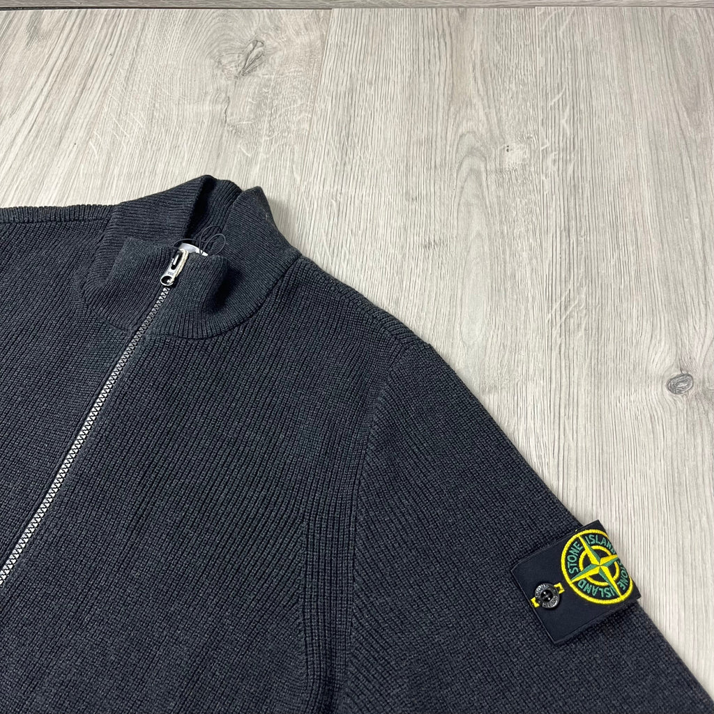 Stone Island Knit Cardigan - Charcoal Ironleague