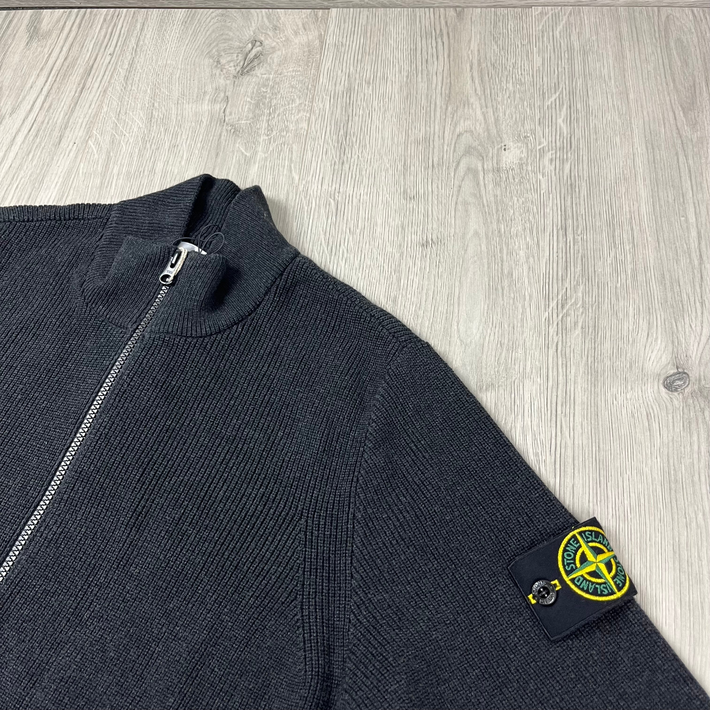 Stone Island Knit Cardigan - Charcoal Ironleague