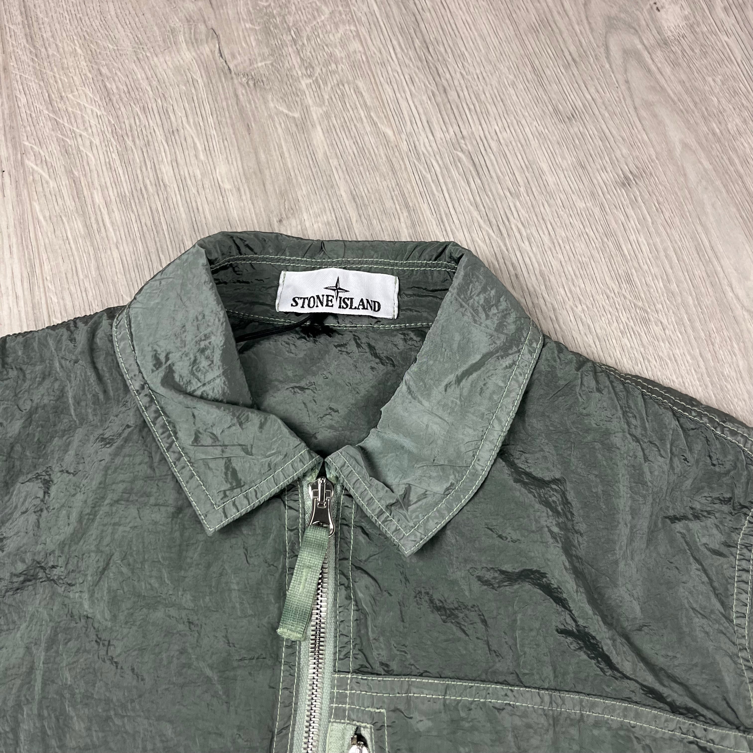 Stone Island Metal Overshirt - Sage Ironleague