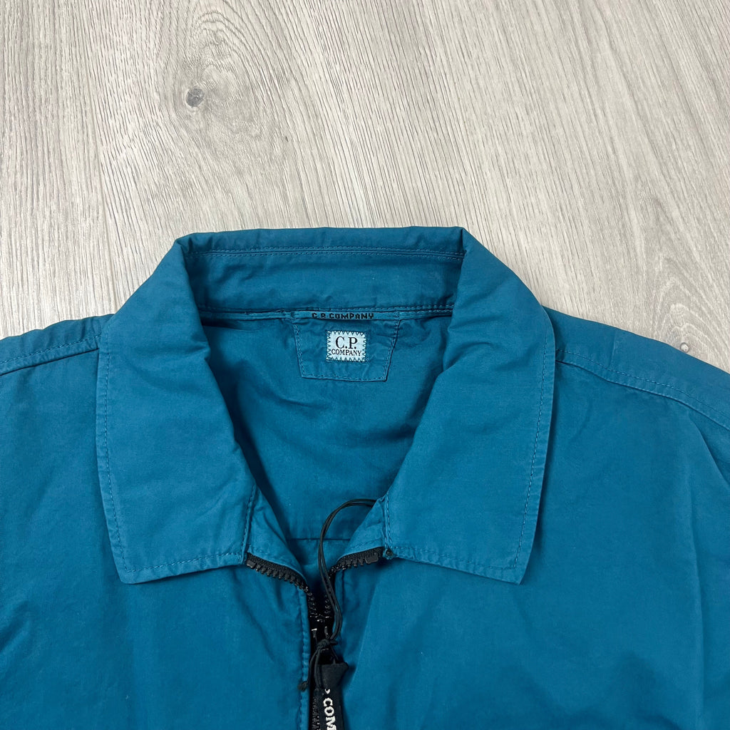 CP Company Zip Overshirt - Ink Blue Ironleague