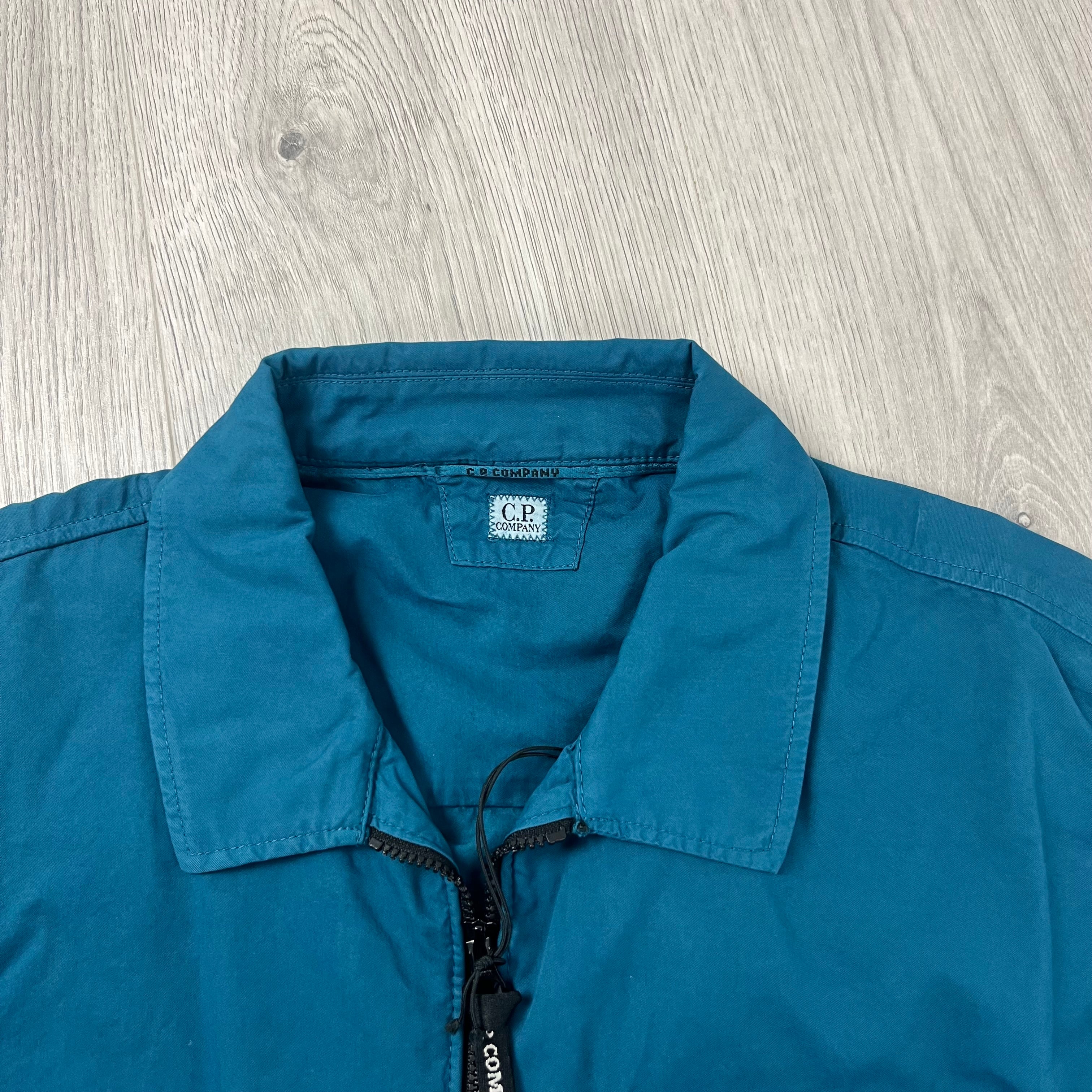 CP Company Zip Overshirt - Ink Blue Ironleague