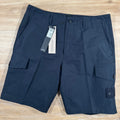 Stone Island Weatherproof Ghost Cargo Bermuda Shorts in Navy Ironleague