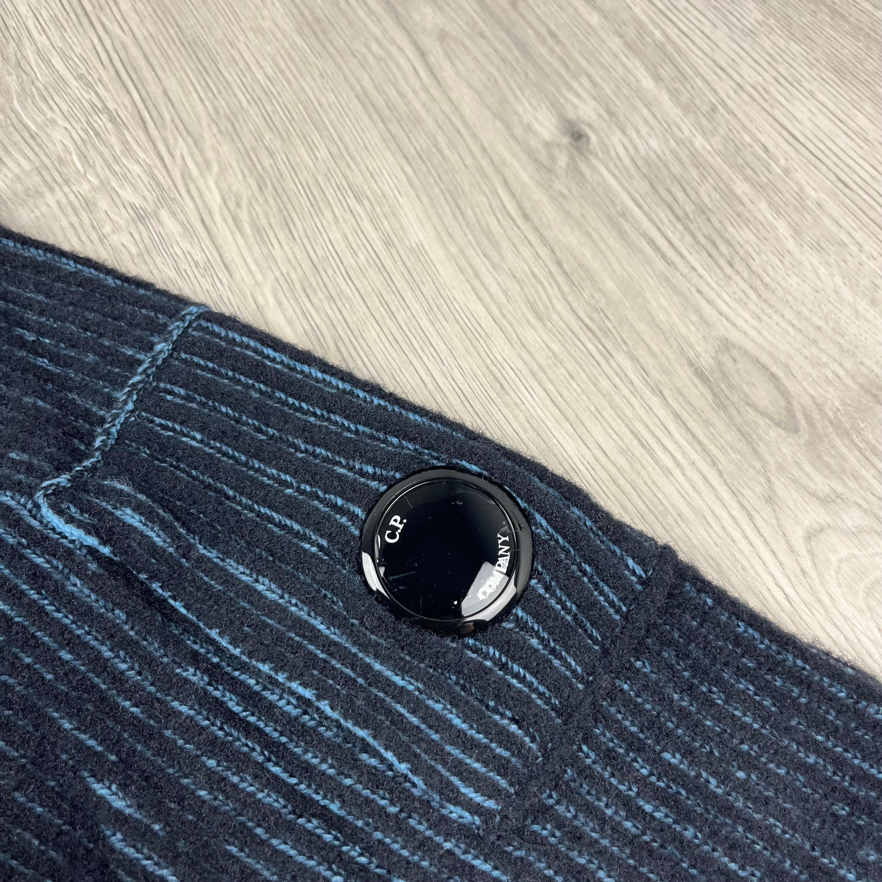 CP Company Knit Zip Fleece - Aegean Blue Ironleague