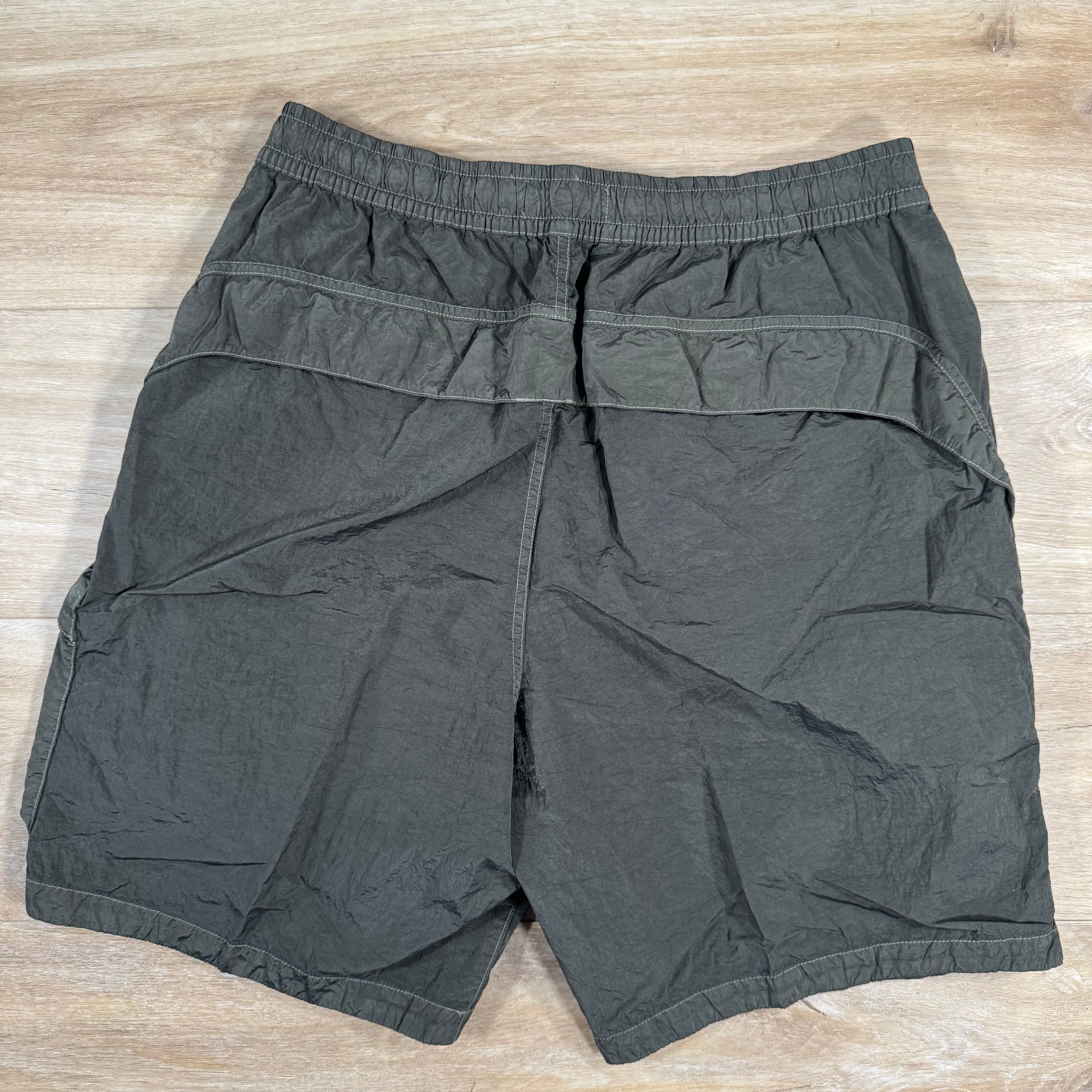 Stone Island Nylon Metal Bermuda Shorts in Military Green Ironleague
