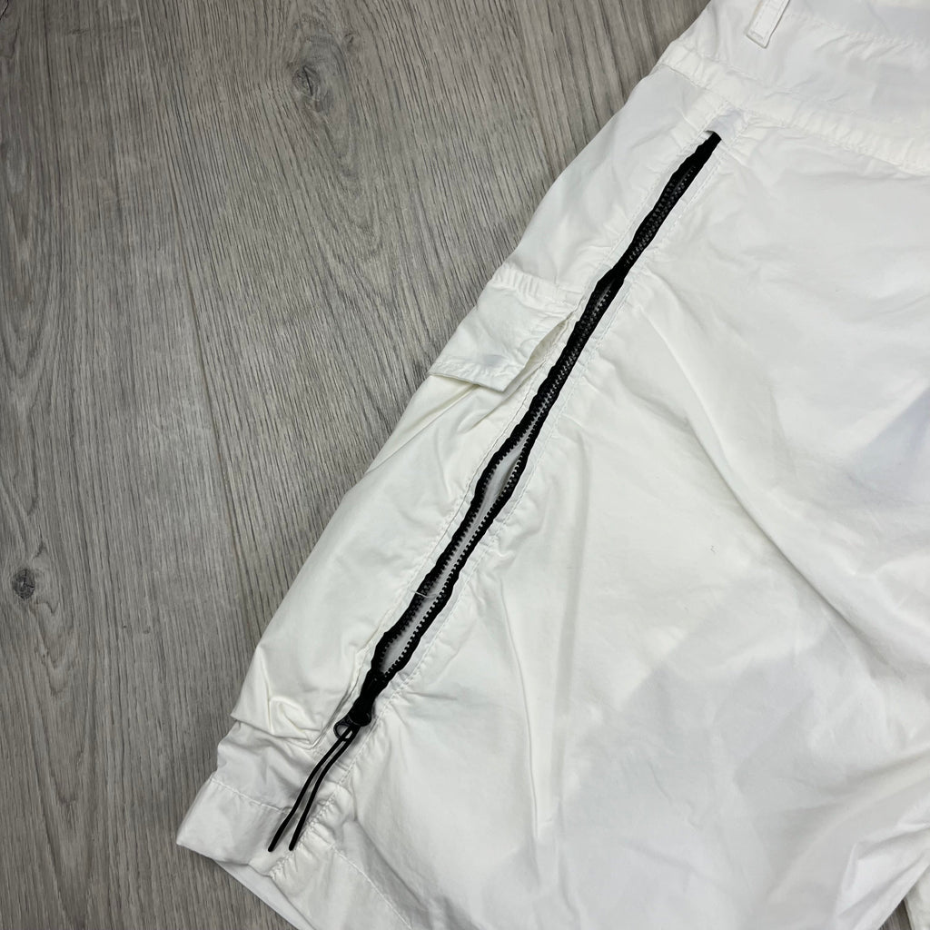 CP Company Cargo Shorts - White Ironleague