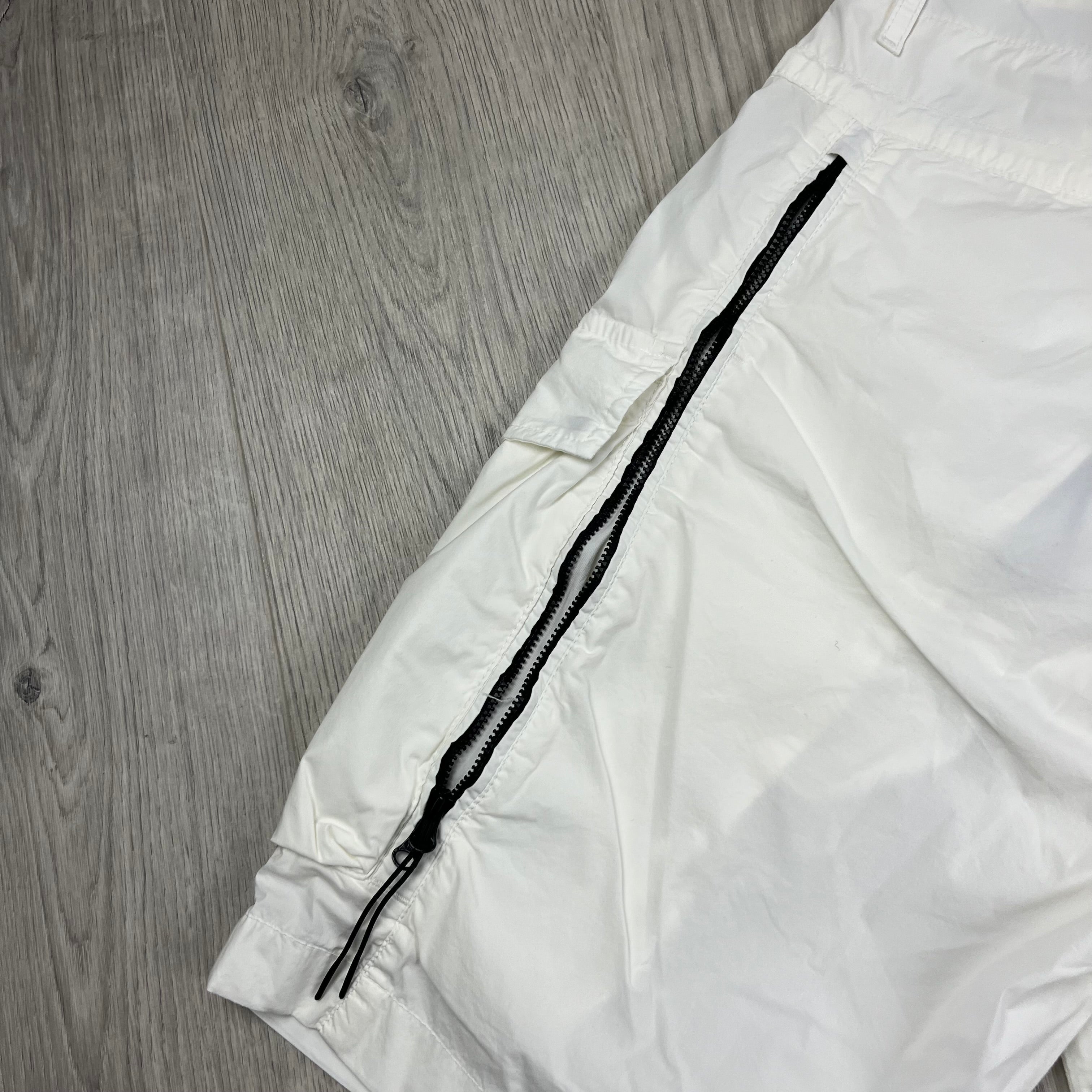 CP Company Cargo Shorts - White Ironleague