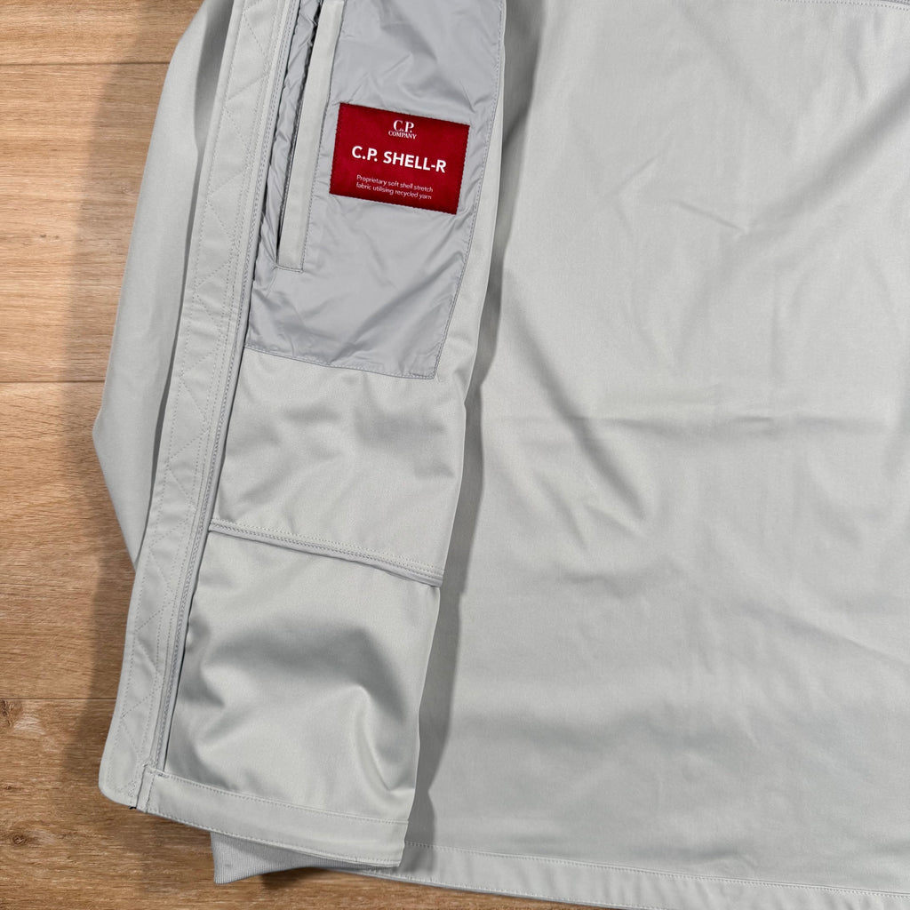 CP Company Shell-R Goggle Jacket in Blue Fox - Grey Ironleague
