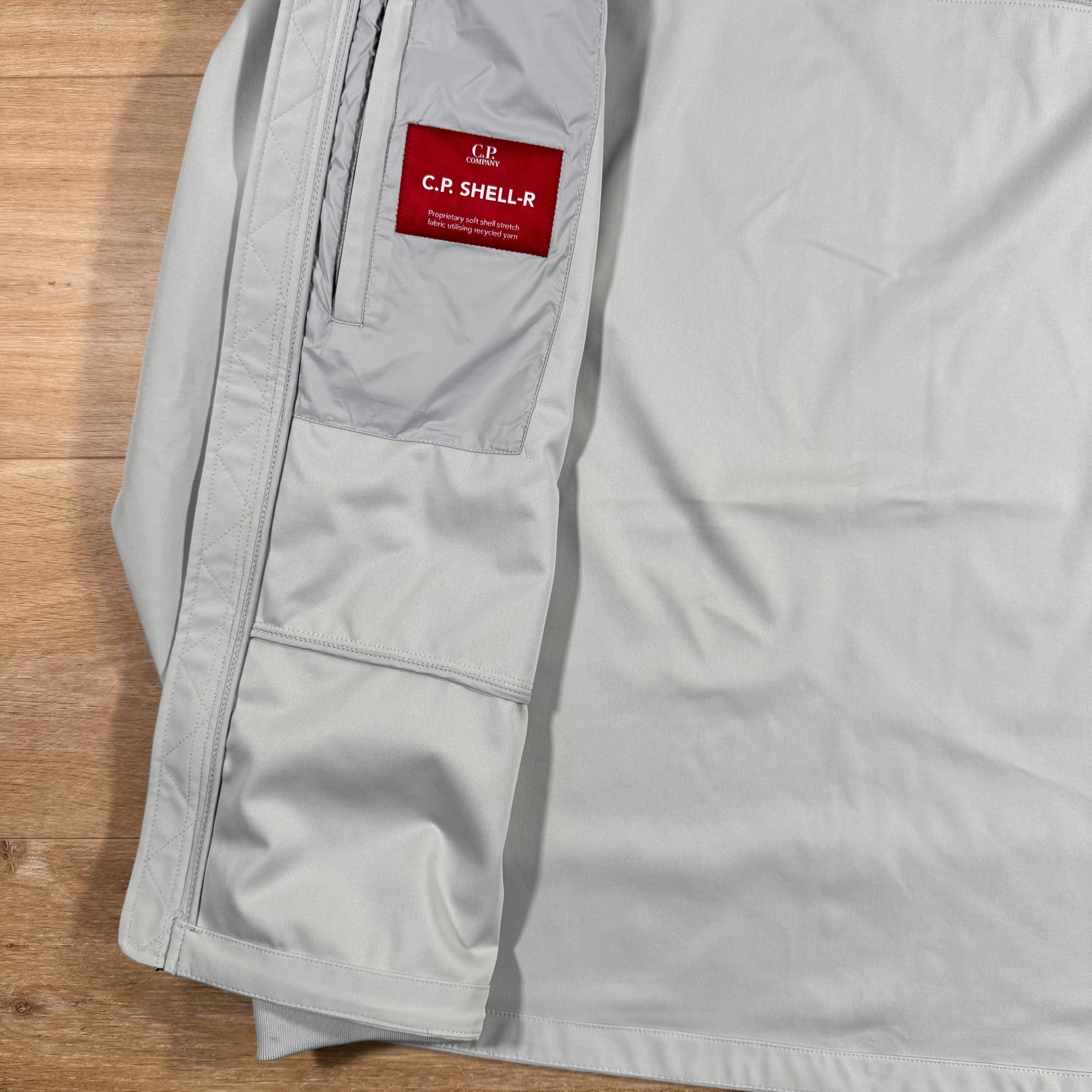 CP Company Shell-R Goggle Jacket in Blue Fox - Grey Ironleague