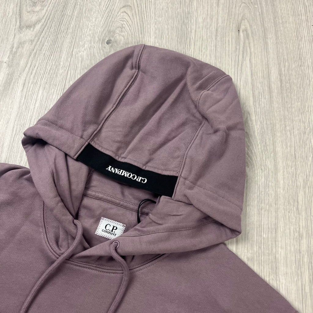 CP Company Raised Fleece Hoodie - Dove Ironleague