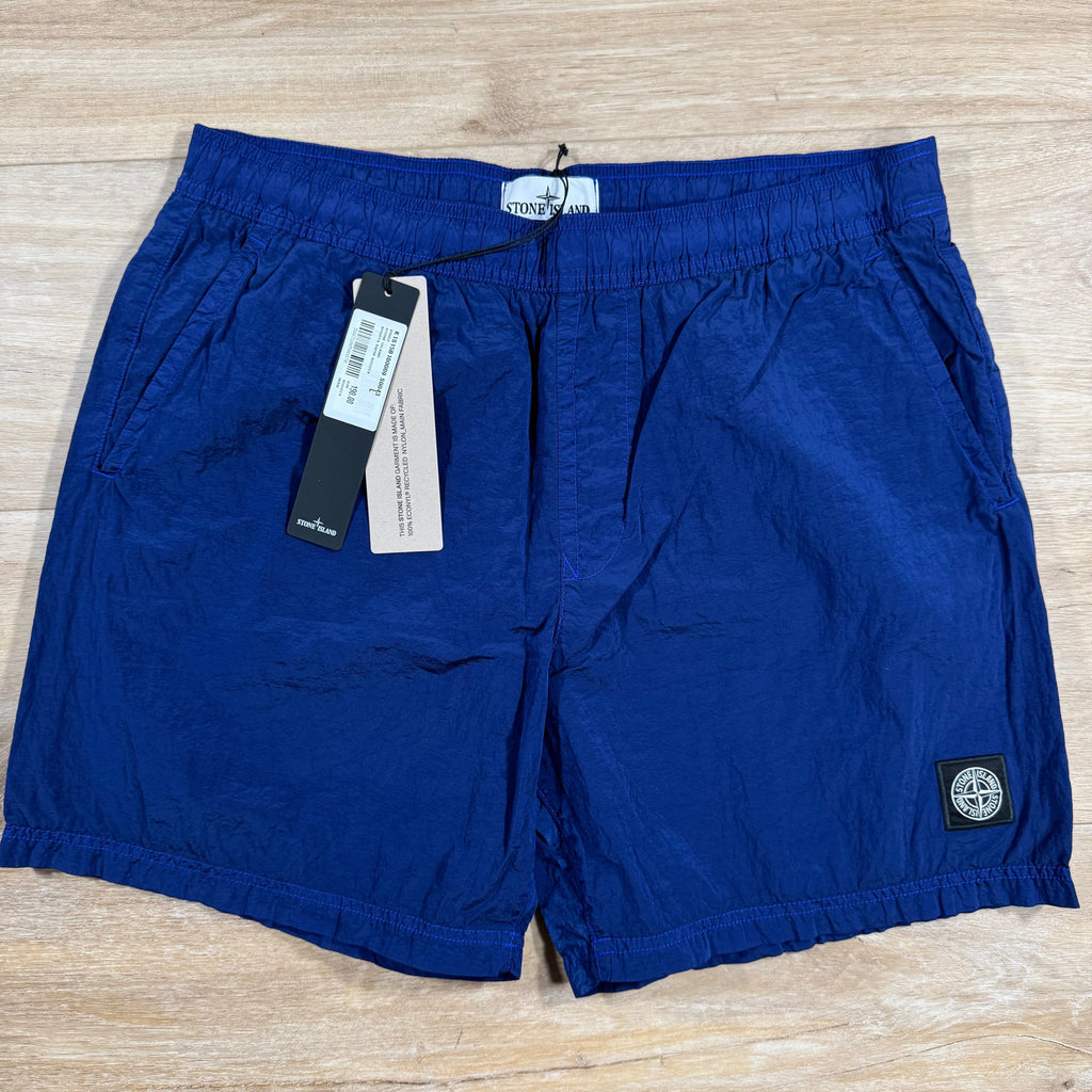 Stone Island Nylon Metal Swim Shorts in Bright Blue Ironleague