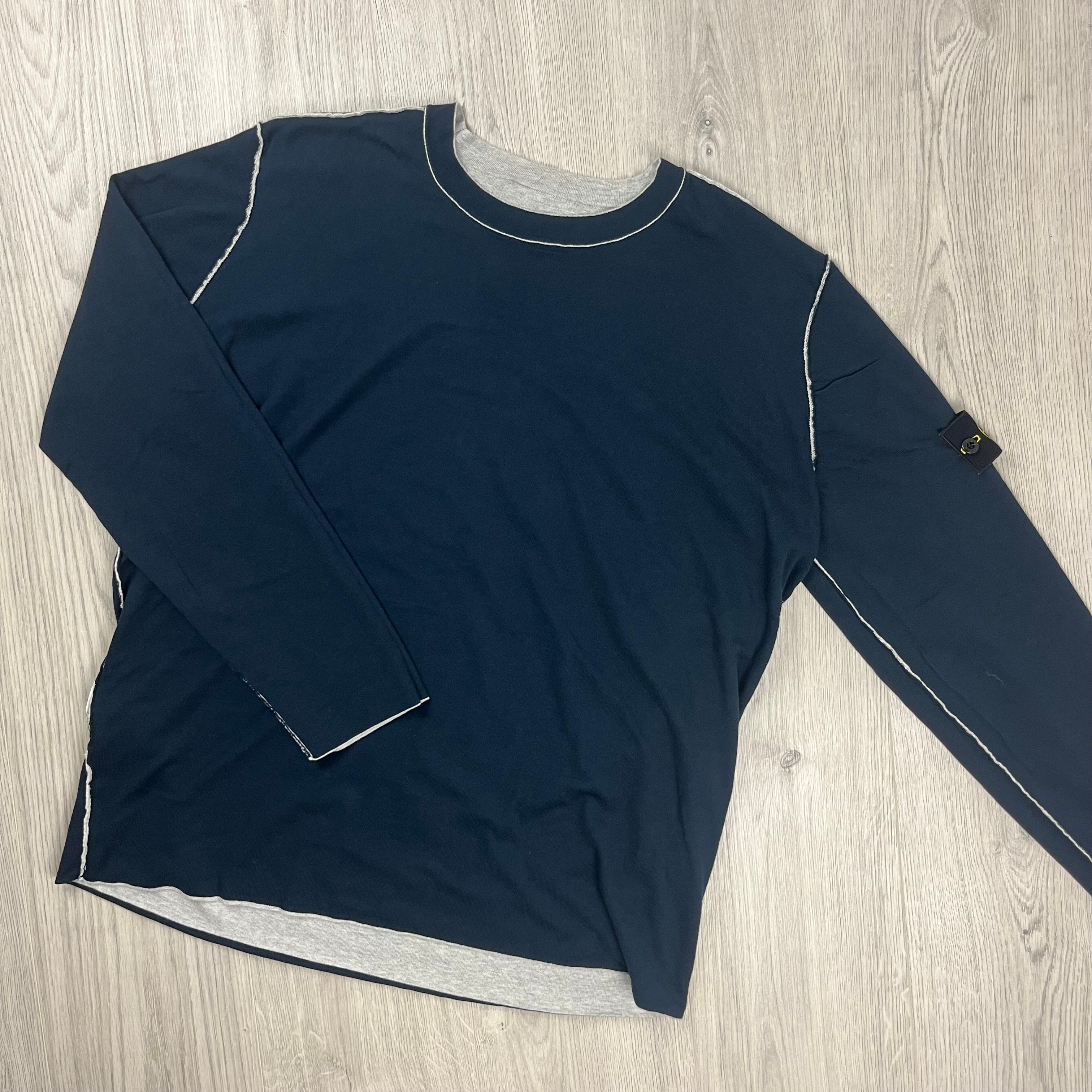 Stone Island Reversible Sweatshirt - Grey/Navy Ironleague