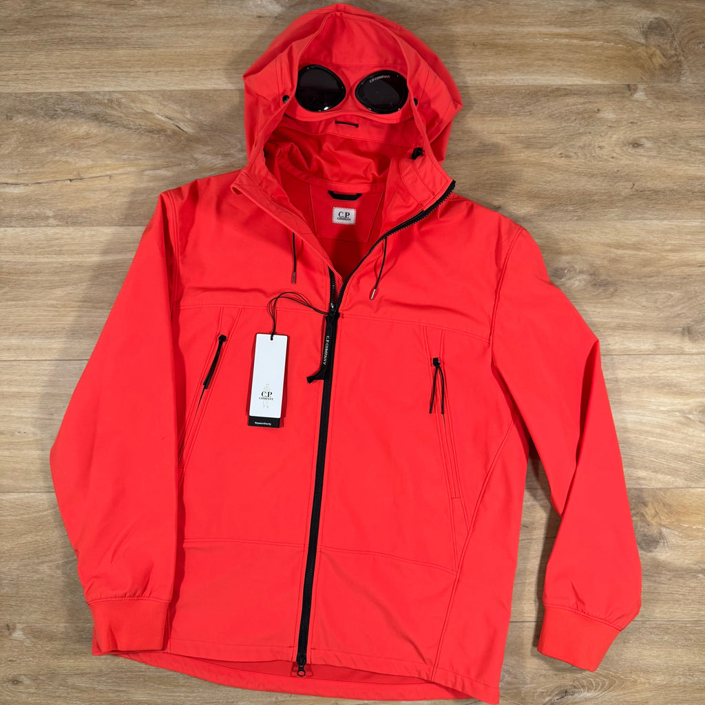 CP Company Shell-R Goggle Jacket in Poinciana Orange Ironleague