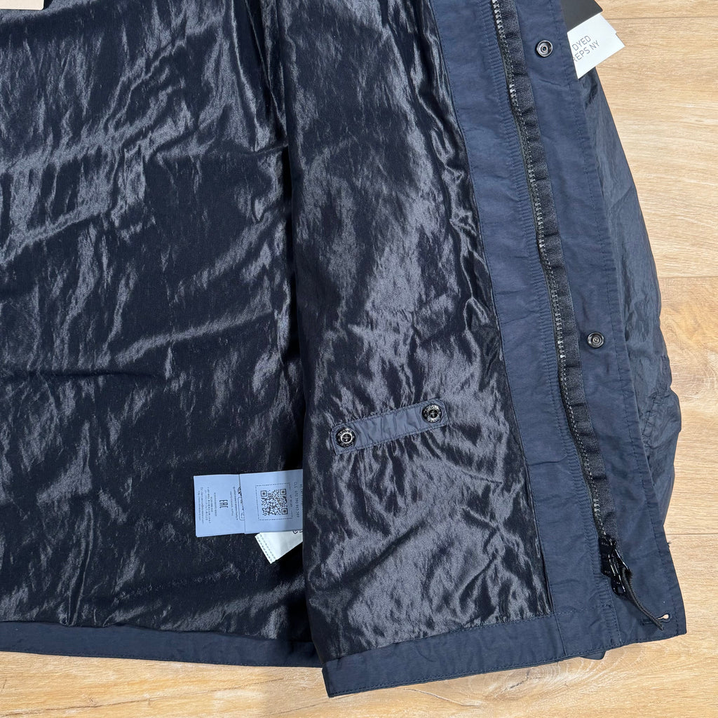 Stone Island Crinkle Reps R-NY Jacket in Navy Ironleague