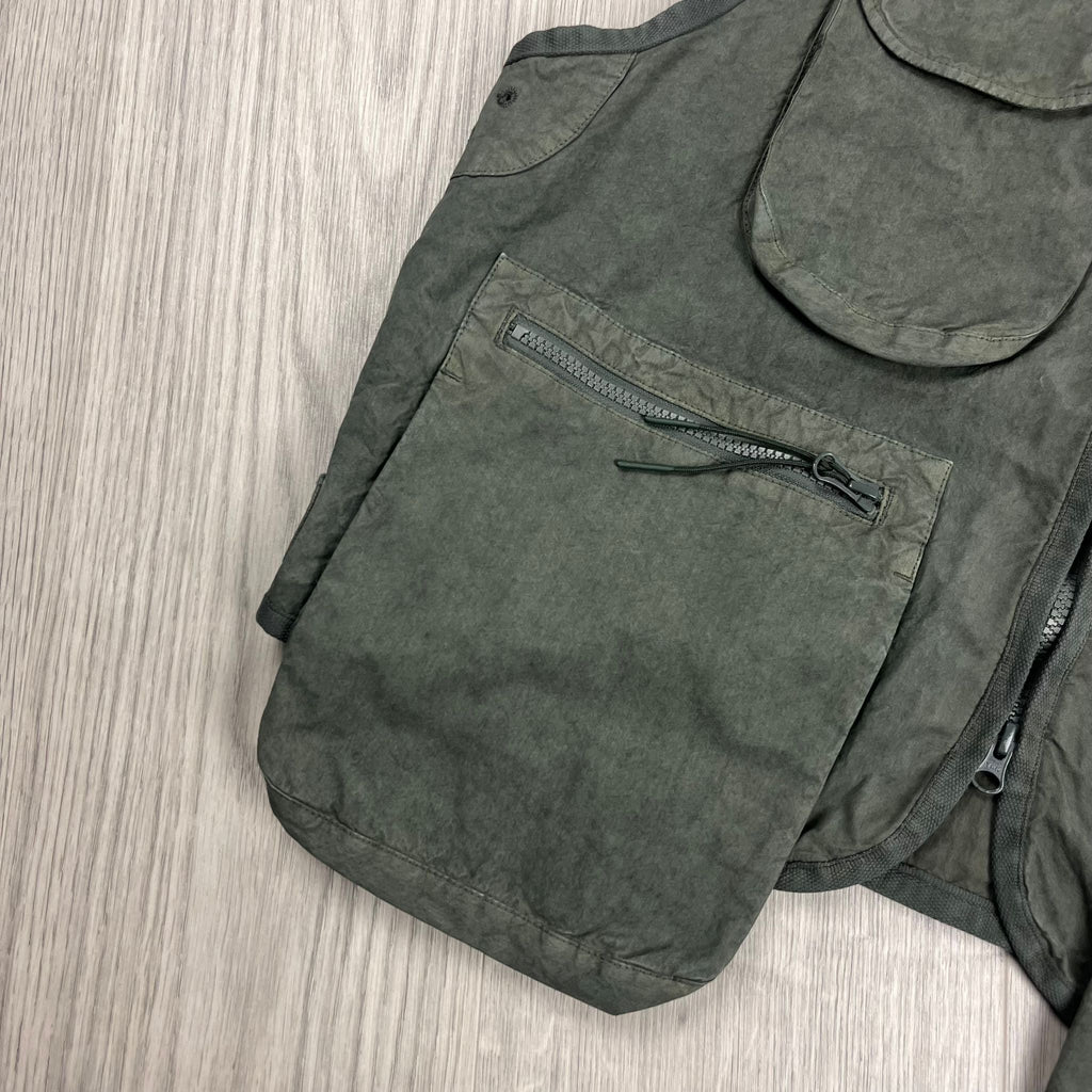 CP Company Ba-Tic Gilet - Thyme Green Ironleague