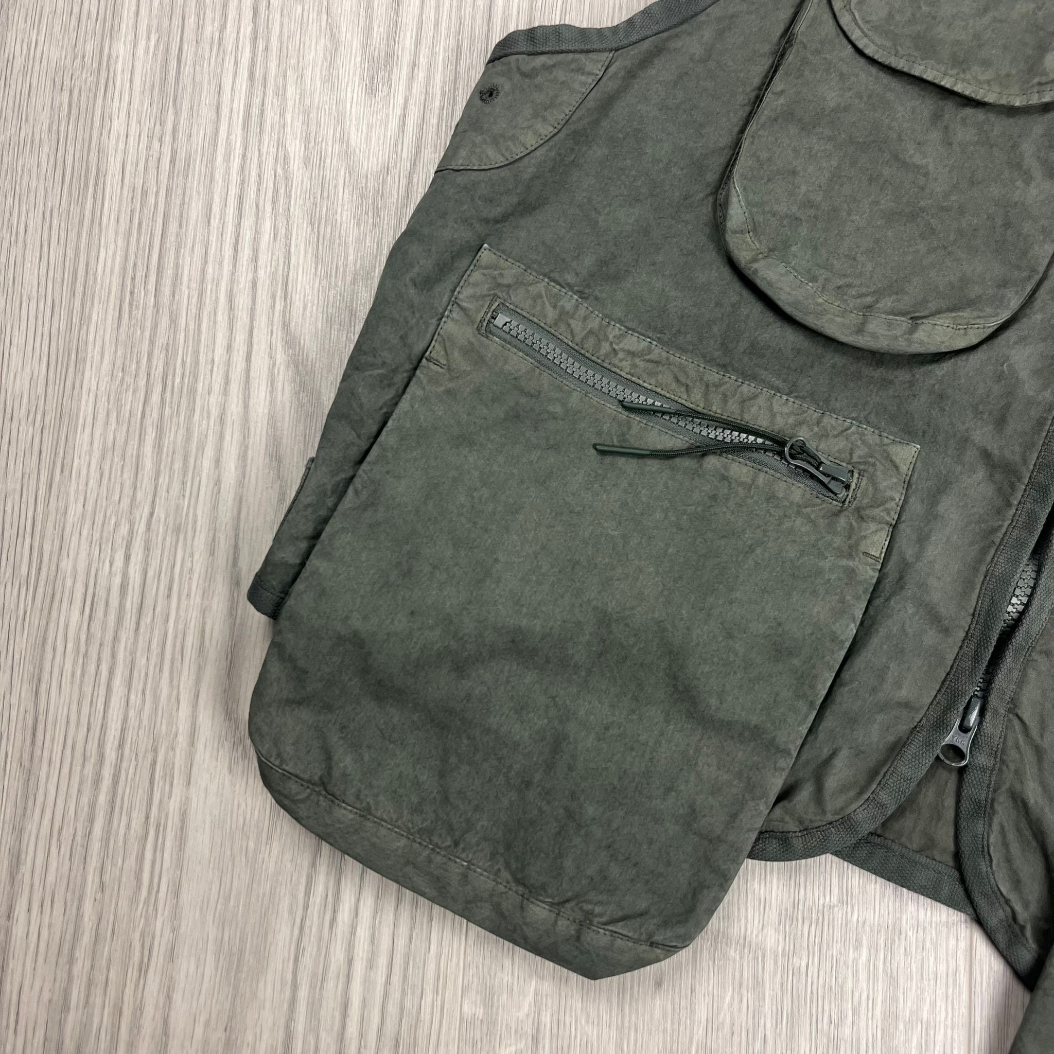 CP Company Ba-Tic Gilet - Thyme Green Ironleague