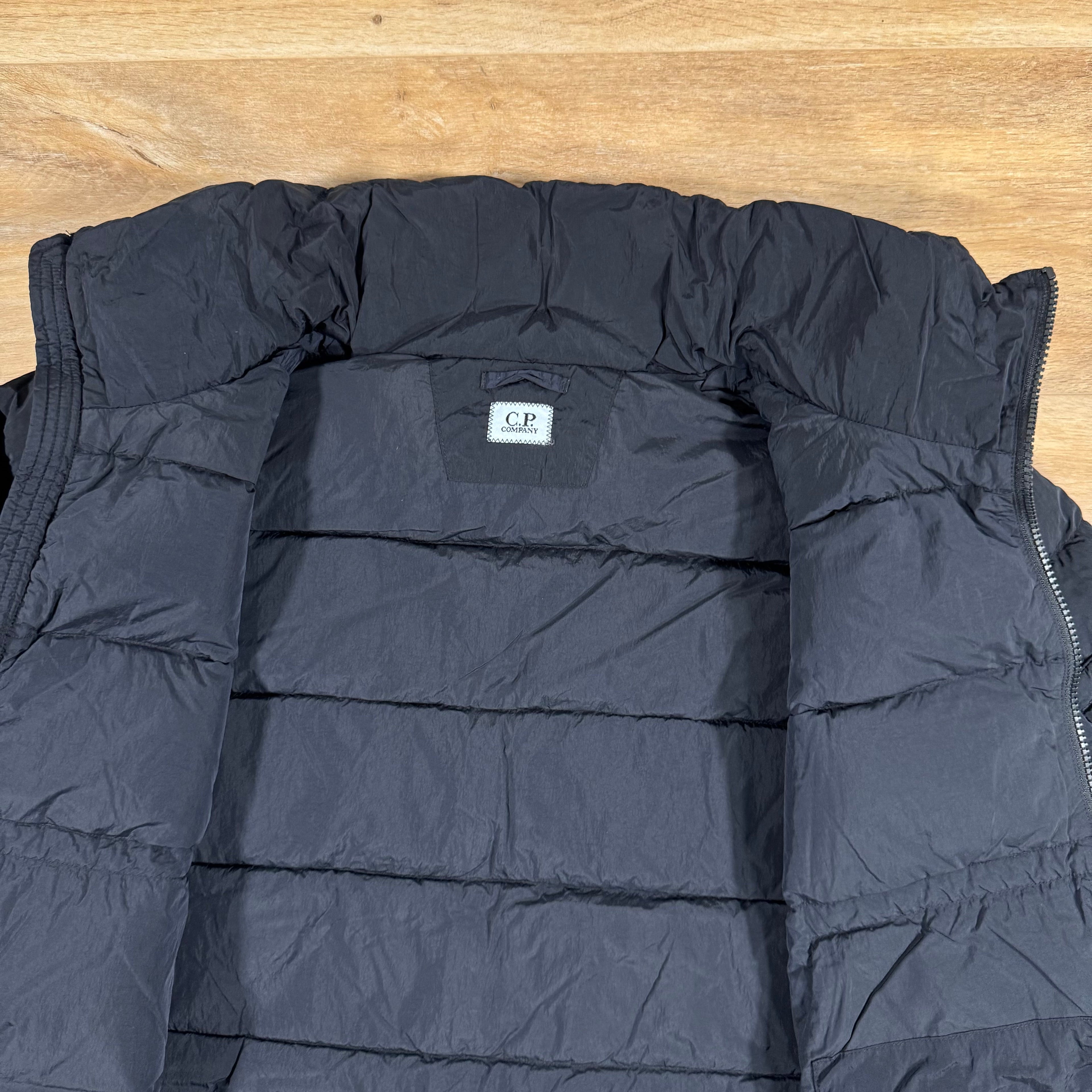 CP Company Chrome-R Down Lens Jacket in Navy Ironleague