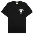 A BATHING APE ABC Camo Crazy College ATS Tee - Black