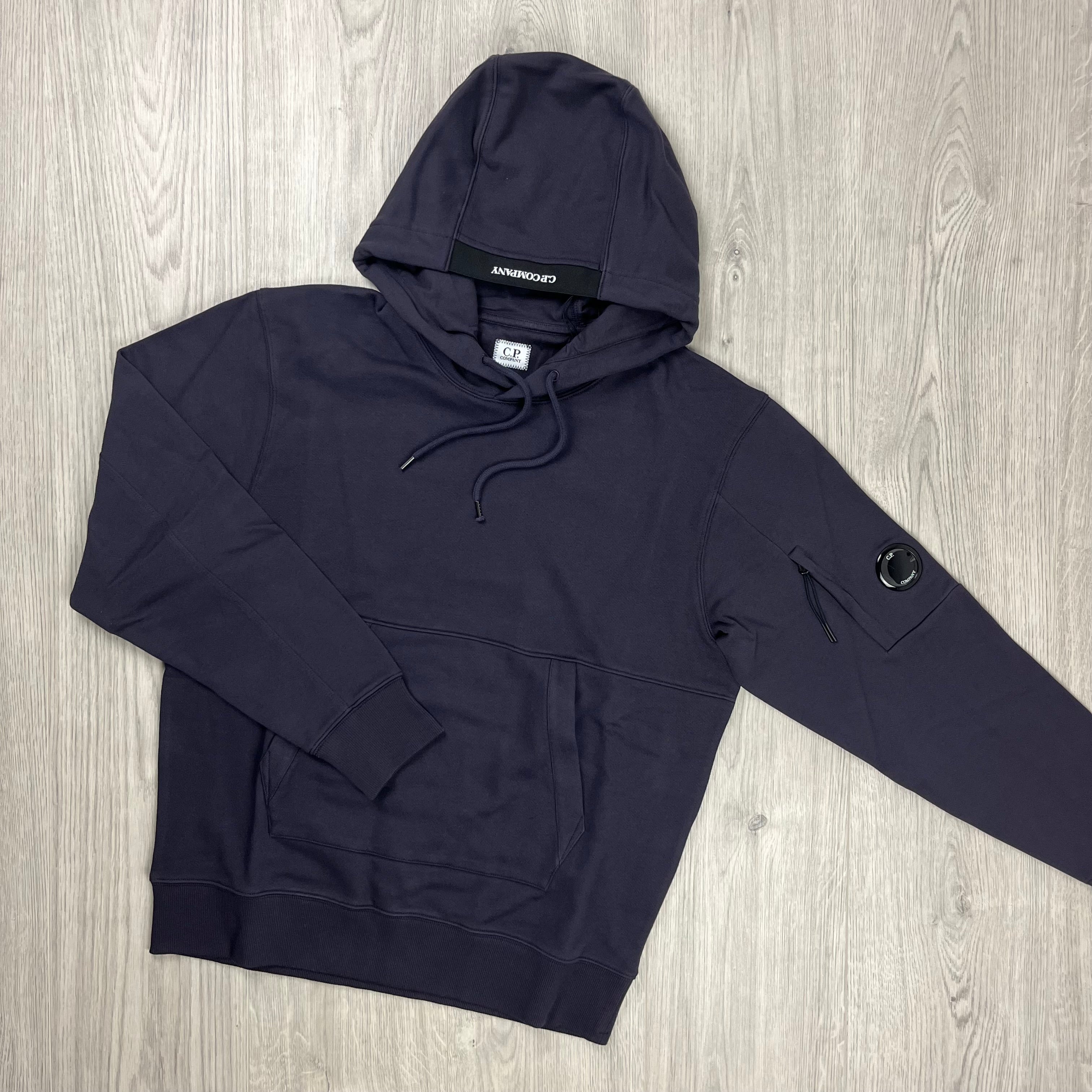 CP Company Raised Fleece Hoodie - Nightshade Ironleague