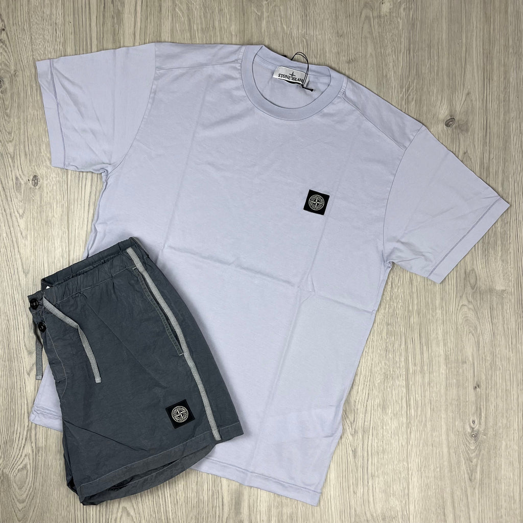 Stone Island Holiday Set - Lilac/Avio Blue Ironleague