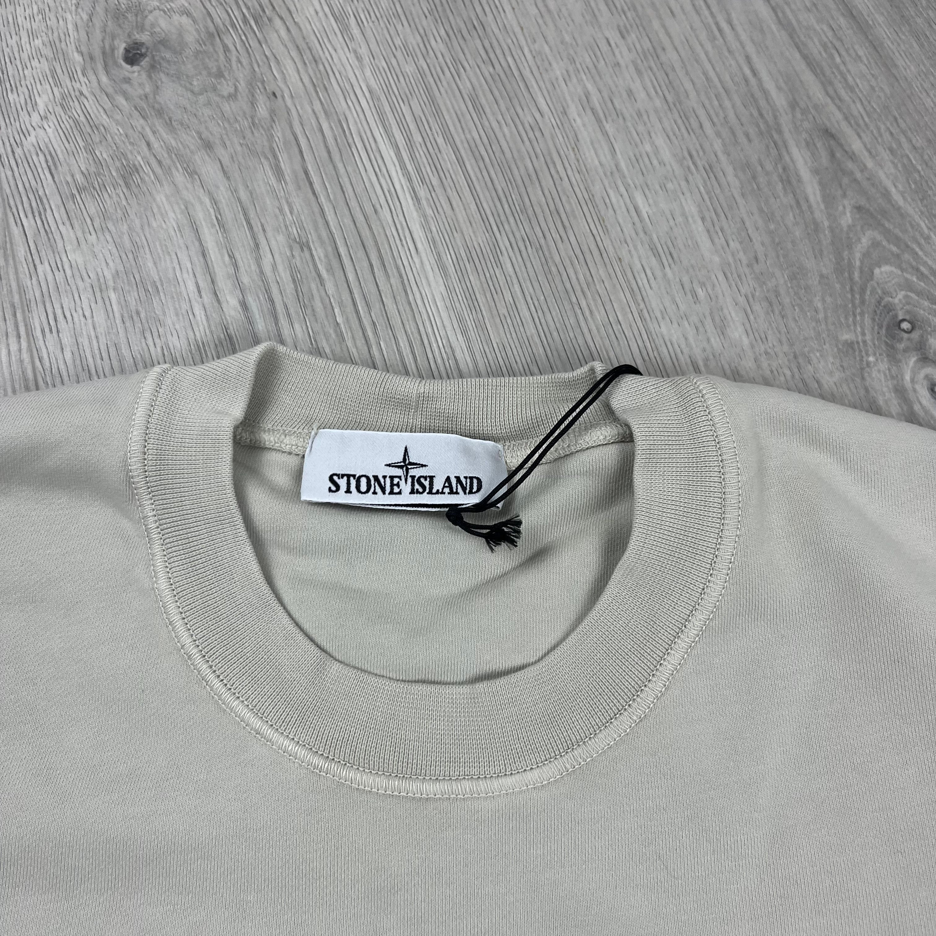 Stone Island Dyed Sweatshirt - Plaster Ironleague