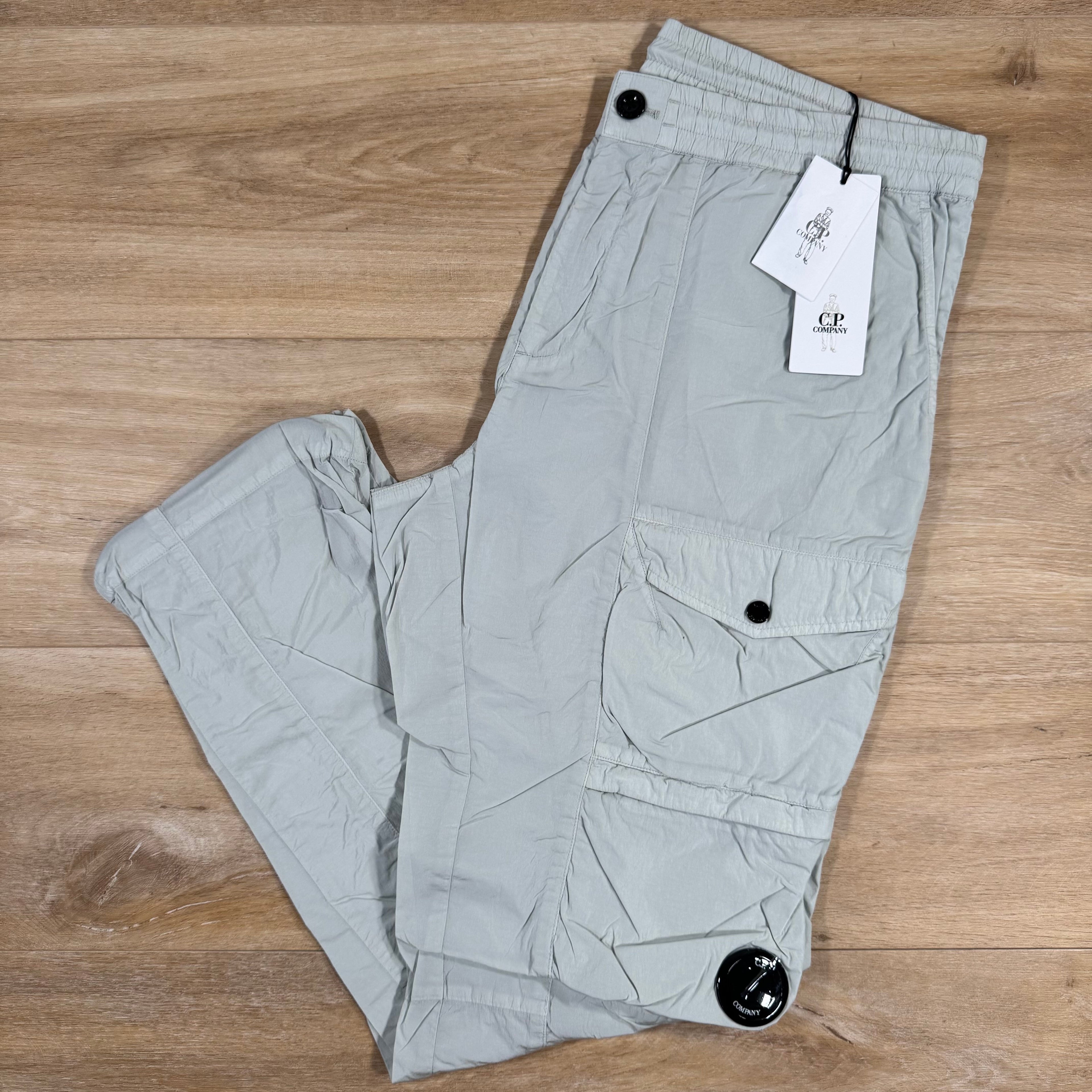 CP Company Chrome-R Cargo Lens Pants in Blue Fox - Grey Ironleague
