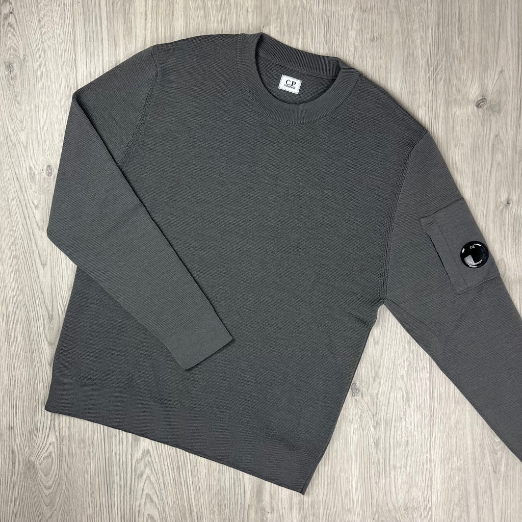 CP Company Knit Sweatshirt - Gunmetal Ironleague