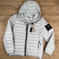 Stone Island Loom Woven Nylon Down-TC Jacket in Sky Blue Ironleague