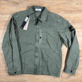 Stone Island Brushed Canvas Old Treatment Overshirt in Musk Green Ironleague