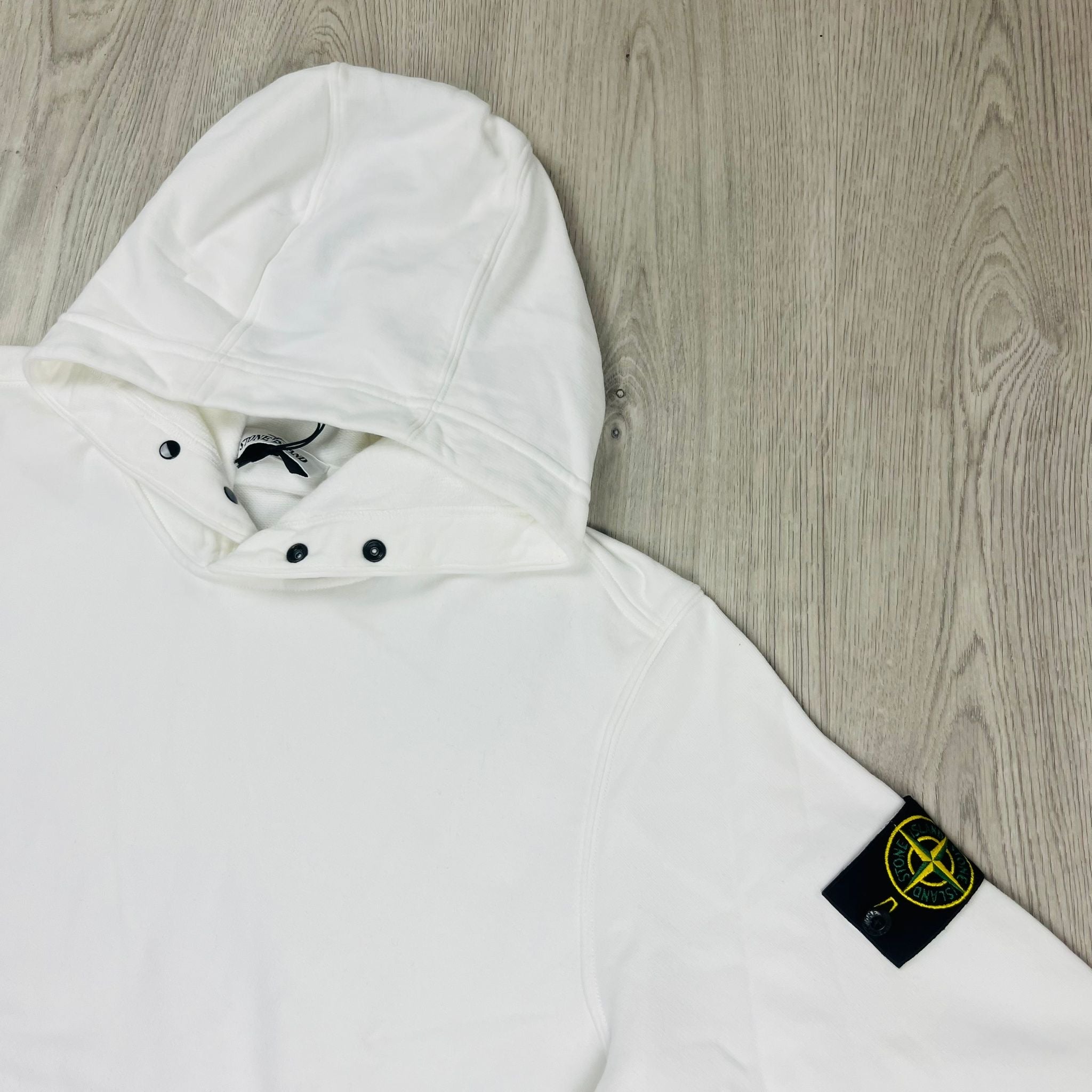 Stone Island Dyed Hoodie - White Ironleague