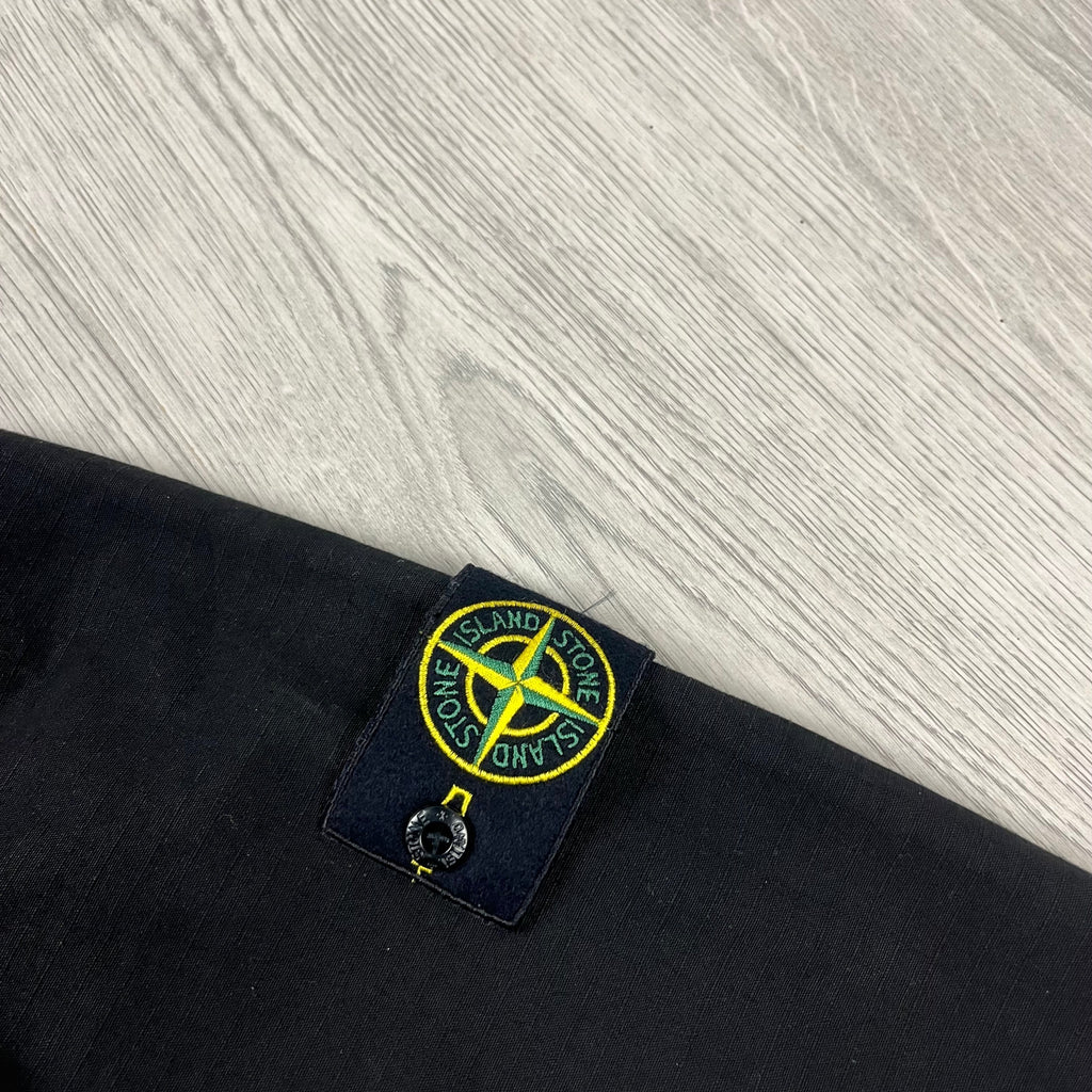 Stone Island Zip Overshirt - Black Ironleague