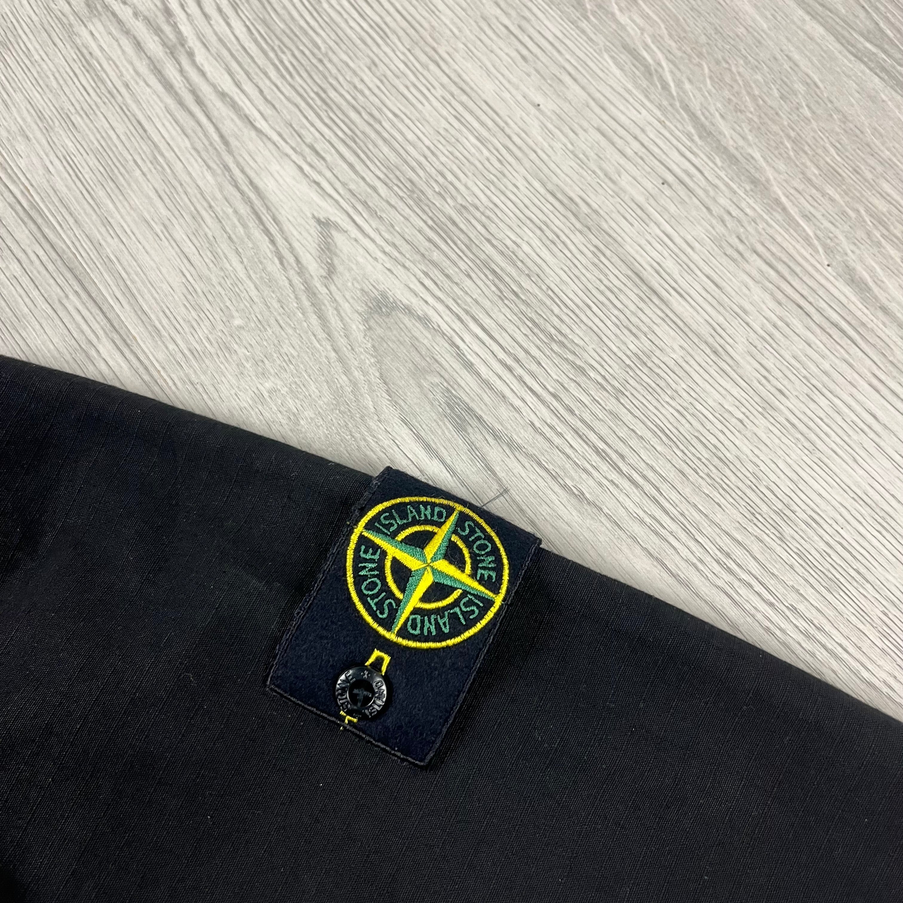 Stone Island Zip Overshirt - Black Ironleague